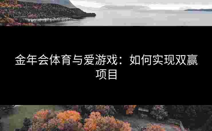 金年会体育与爱游戏：如何实现双赢项目