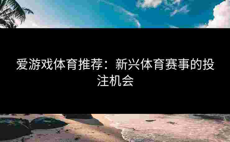 爱游戏体育推荐：新兴体育赛事的投注机会