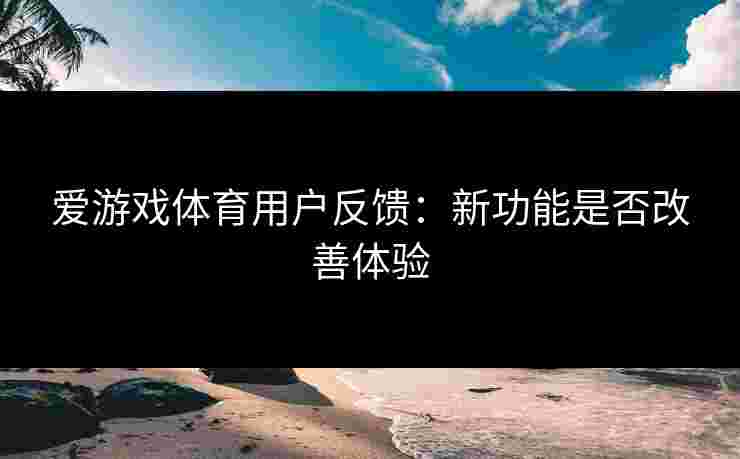 爱游戏体育用户反馈：新功能是否改善体验