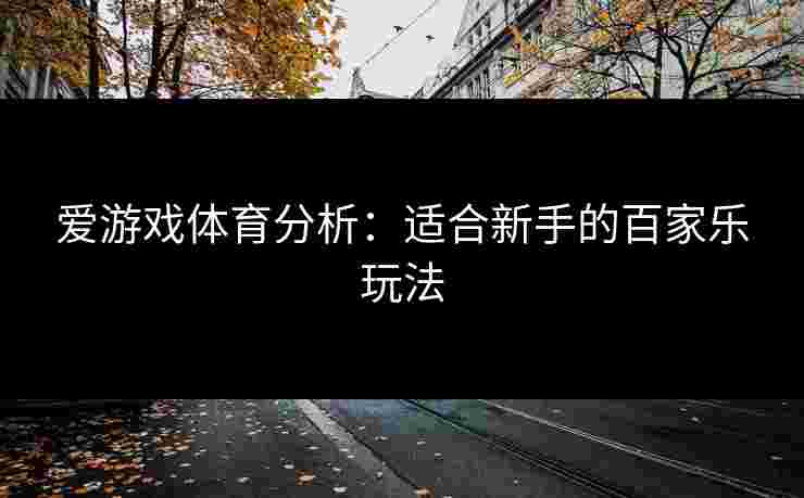 爱游戏体育分析：适合新手的百家乐玩法