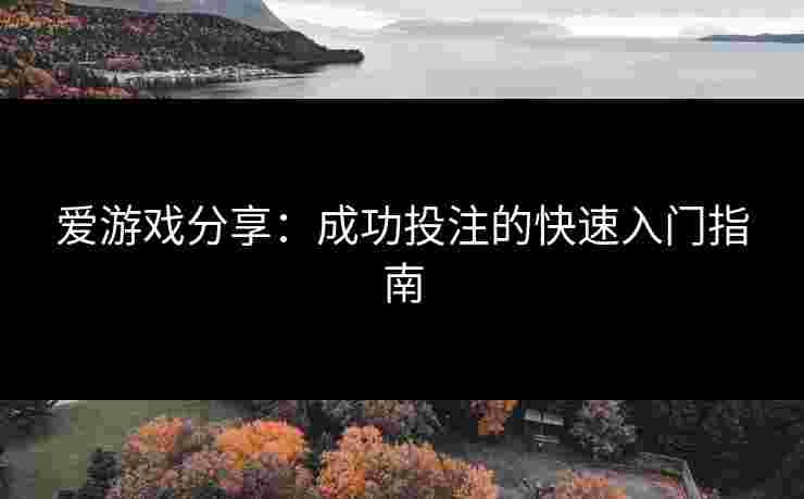 爱游戏分享：成功投注的快速入门指南