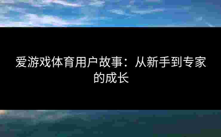 爱游戏体育用户故事：从新手到专家的成长